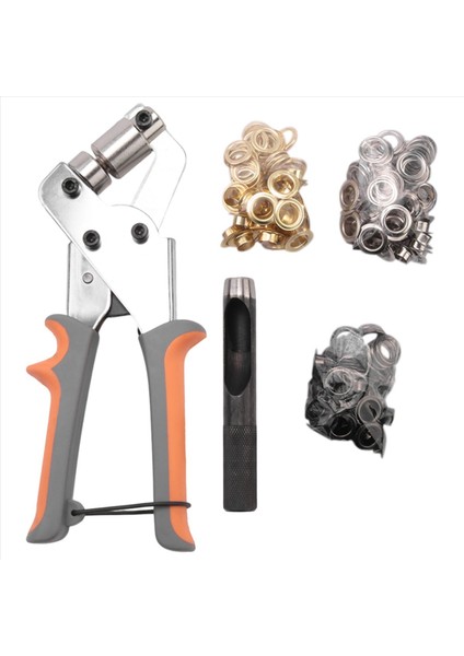 10MM Gözlüklü Grommet Tool Kiti Manuel Makine Pres Deri Kemer Giysileri Için Elde Taşınağı Metal Grommet Craft Flag (Yurt Dışından)
