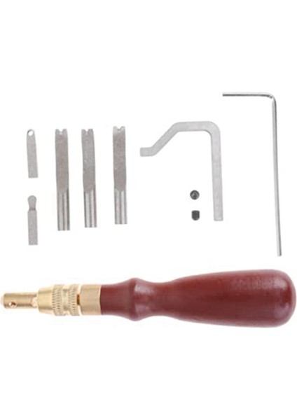 7pcs Deri Maşif Dikiş Yroover Deri Çalışma Aletleri Skiving Edger Çelik Mızraklı Slotlama Makinesi (Yurt Dışından)