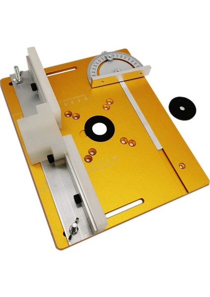 Yönlendirici Tablosu Ekleme Plakası Ahşap Işleme Tezgahları Için Geter Göstergesi Masa Tablo Saw Çok Fonksiyonlu Düzenleyici Gravür Makinesi B (Yurt Dışından)