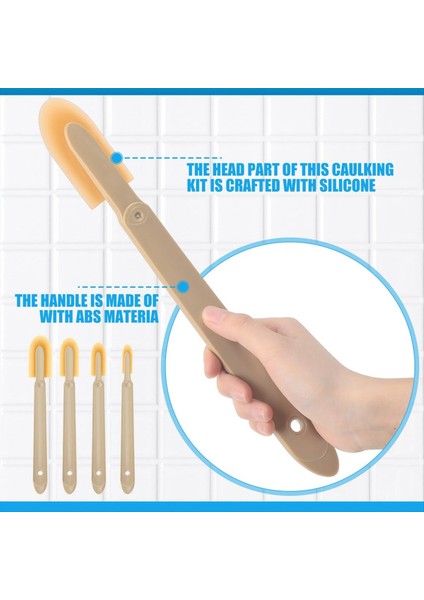4 Set Kauçuk Kazanma Aracı Silikon Kalafat Kaldırım Aracı Kazanma Kiti Kazanma Ipuçları Caulk Aplikatör Aracı Set (Yurt Dışından) indirimleri