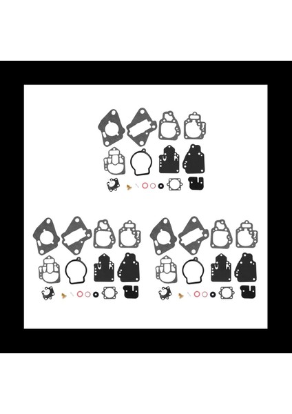 3x Motosiklet Karbüratör Yeniden Yapım Kiti Karbüratör Onarım Kiti Merkür Deniz Yerini 1395-97611 1395-9645 1395-9761 (Yurt Dışından)