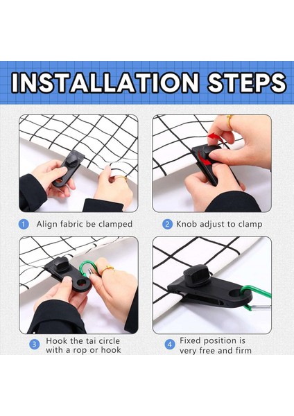 30 Adet Muşamba Klipsleri ve 30PCS Top Bungee Kordonları Muşamba Kelepçeleri Ağır Hizmet Tipi Kilidi Kavrama Çadır Bağlantı Elemanları Klips Havuz Tente Kapağı (Yurt Dışından) indirimleri