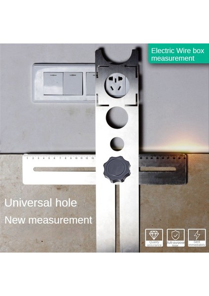 Fayans Açma Bulucu Çok Fonksiyonlu Evrensel Delme Ölçüm Aracı (Yurt Dışından) indirimleri