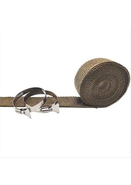 Fireproof Boru Sargısı Anti Selatlama Baca Şerit Soba Sobası Baca Koruyucu 2 Kelepçe (Yurt Dışından)