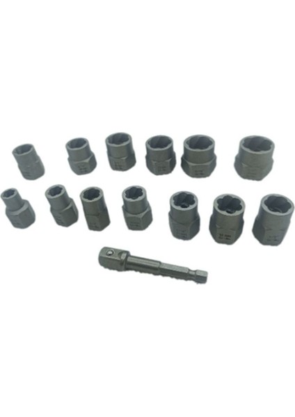 14 Pc Lug 3/8inch Darbe Cıvatası Somun Extractor Seti Somun Çıkartma Kiti 1/4inch-3/4inch Twist Socket Seti (Yurt Dışından) modelleri