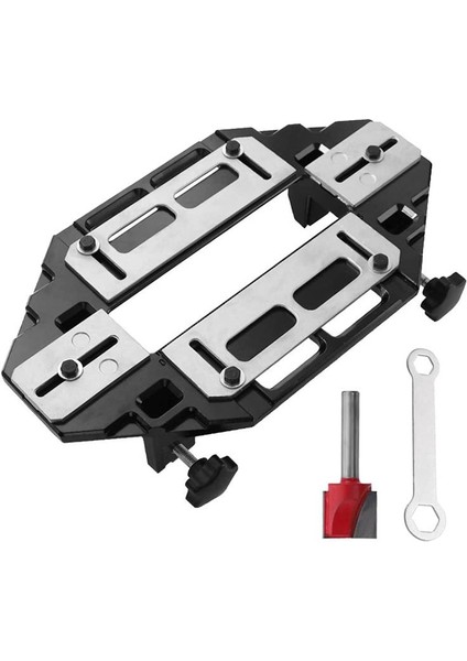 Kapı Menteşe Şablonu Jig Hassas Ahşap Işleme Menteşe Slot Konumlandırıcı Hafif Kapı Deliği Açıcı Oluk Bulucu (Yurt Dışından)