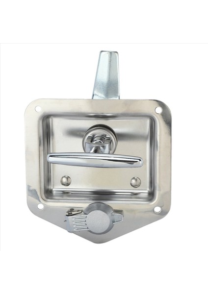 3x Paslanmaz Çelik Katlanır T-Şekilli Tutar Kilit Alet Kutusu Key Kamyon Römork Araç Kutusu Elektrik Kabini (Yurt Dışından) fırsatları