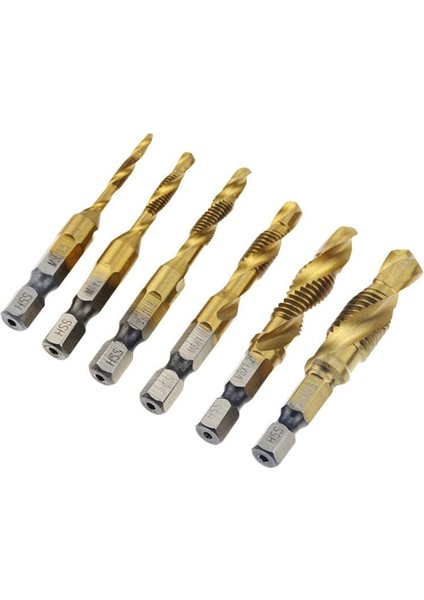 12PCS Tap Matkap Bit Set Hex Tutucu Titanyum Kaplama Hss Vidalı Iplik Bit Vidalı Makine Bileşiği Metal Çelik Ahşap Için Tapa (Yurt Dışından) modelleri