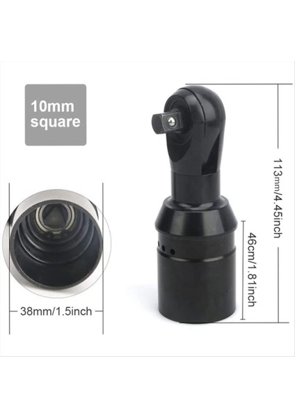 Ratchet Anahtar Kafası 3/8 Inç Kare Sürücü Elektrikli Kablosuz Ratchet Anahtarı Endüstriyel Sınıf Aracı Için 10MM Ağır Dereceli (Yurt Dışından) fiyatları