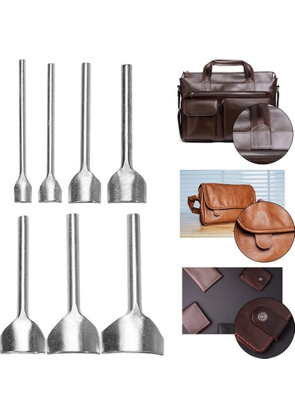 7 Adet Ark Şeklindeki Leathercraft Punch 1/4 Yuvarlak Deri Kenar Kesici Zımbalama Kayış Kemeri Cüzdan ve Çanta 10-40 mm Için (Yurt Dışından) fırsatları