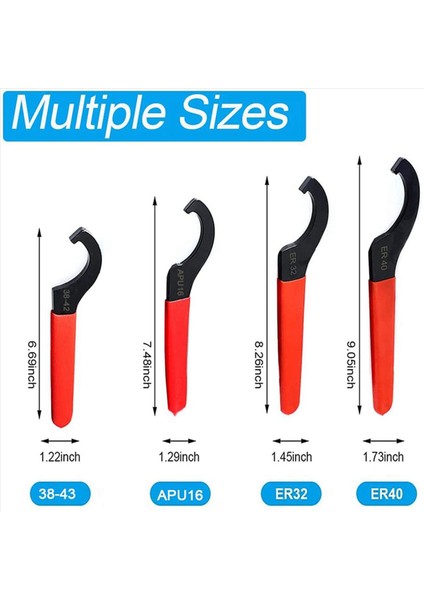 8x Coilover Anahtarı Kanca Anahtarı Aletleri Seti Şok Anahtar Anahtarı C-Şekilli Anahtar Ayarlanabilir Sünnetli Ayar Aracı (Yurt Dışından) fiyatları