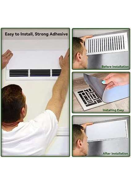 Manyetik Havalandırma Kapağı Rv Ev Kat Tavan Duvar Zemin Havası Isıtma Havalandırma Kapakları Için Uyumlu Havalandırma Deliklerinizi Serbest Tutun (Yurt Dışından) fırsatları