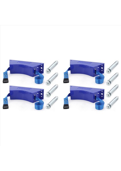 4pcs Propan Tank Tutucu Silindir Duvarı Monte Braket Gaz Silindir Braketi Dayanıklı Abs Gaz Silindiri Vidalar Mavisi (Yurt Dışından)