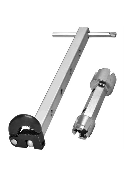 Teleskoping Havzası Anahtarı Lavabo Anahtarı Ayarlanabilir 3/8 Inç Ila 1-1/4in Kapasiteli Küvet Tesisatçı Anahtarlar Aracı (Yurt Dışından)