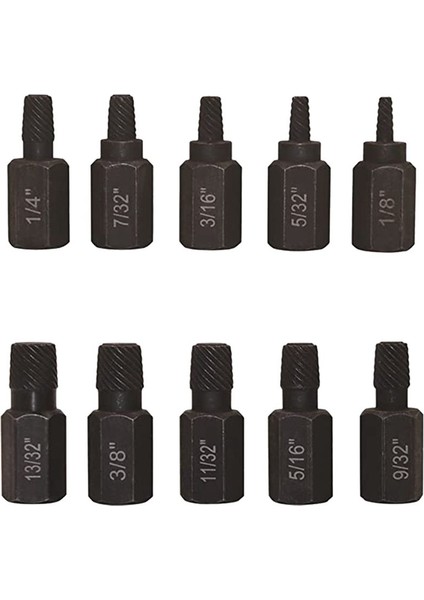 Hasarlı Cıvata Çıkma Kitlerini Çıkarmak Için 10 Pc Cıvata Çıkma Set Vidası ve Çıkartma Kiti (Yurt Dışından)
