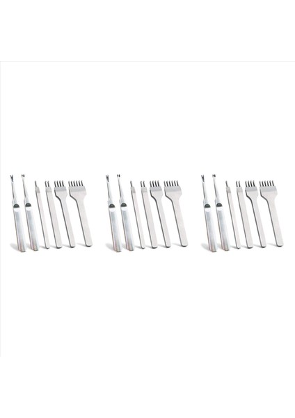 18PCS 1/2/4/6 Prong Dıy Döküm Dikiş Kesme Seti Deri Kenar Skiving Dıy Craft Aracı (4mm) (Yurt Dışından)