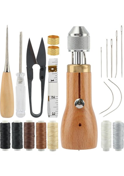 Dikiş Ahl Kiti Düz Bükülmüş Iğneler Rulo Mumlu Iplikler Tornavida Iplik Iplik Bantlı Bant Ölçütü Dıy Zanaat Için Makas (Yurt Dışından)