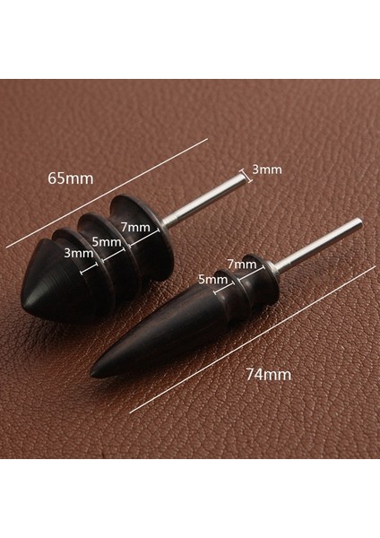 Deri Burnisher Bitler Döner Alet Katı Tropikal Sandal Ağaçtan Yapılan Uç Pürüzsüz Temiz Kenarlar Oluştur Uzunluk 65MM (Yurt Dışından) modelleri