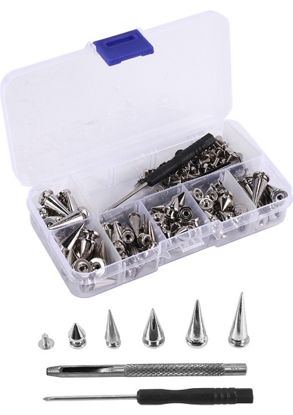70 Set Gümüş Karışık Şekla Başikler ve Çıtçıtlar Koni Croc Spikes Giyim Ayakkabıları Için Deri Perçin Kiti Kemerler Dıy (Yurt Dışından) fiyatları