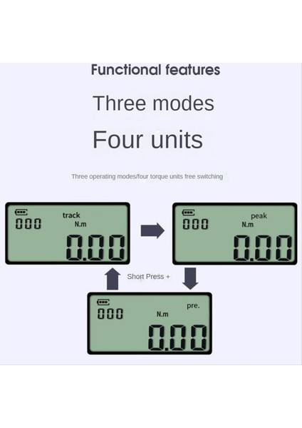 Tork Anahtarı Dijital Ekran 1/4in 3/8in 1/2in Tork Anahtarı Dijital Ekran Tork Adaptörü Araç Bisiklet Onarımı Aracı (Yurt Dışından) fiyatları