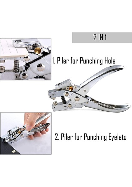 Küzik Deliği Yumruk Pensesi Pençeler 100 Kuşu ile Set ve Deri Kemer Ayakkabı Için Delik Yumruk Kiti (Yurt Dışından) fırsatları