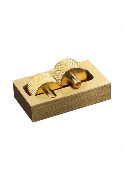 Saf Bakır Deri Zanaat Oyma Aleti Saf Bakır Mini Kenar Yağ Kutusu Diy Elle Dikilmiş Deri Alet Silindir (Yurt Dışından)