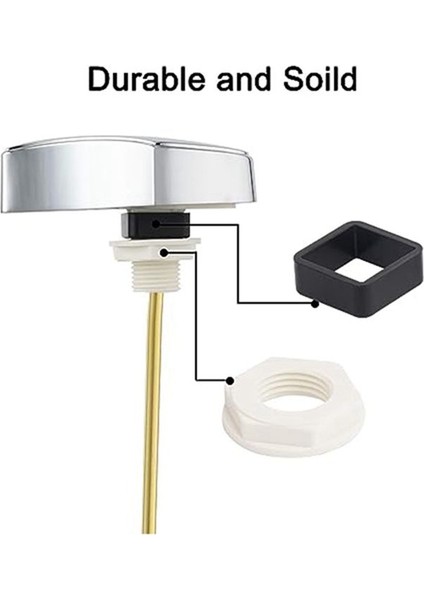 Tuvalet Tank Aksesuarları Flushing Anahtarı Yıkama Tuvalet Tankı Floş Çubuk Yedek Parçaları Yan Monteli Tuvalet Tank Çubuk A (Yurt Dışından) indirimleri