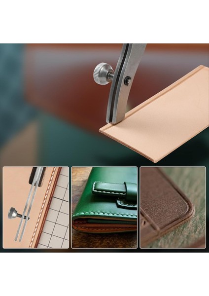 Deri Işçilik ve Çalışma Aletleri Için Ayarlanabilir Kenar Çizimi Siyah Ceviz Saplı Paslanmaz Çelik Bir (Yurt Dışından) fiyatları