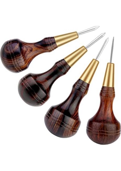 El Yapımı Deri Ürünler Diy Sandal Ağacı Elmas Awl Gül Ağacı Elmas Koni Deri Bant Elmas Koni A (Yurt Dışından)