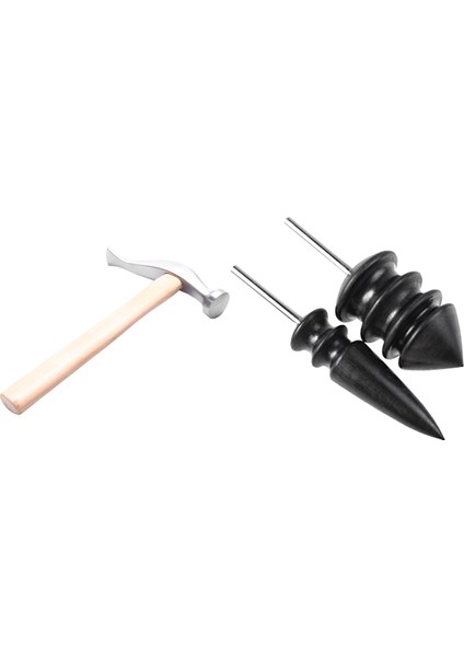 2 Adet Sivri Uç Narra Deri Burnisher Deri Deri Slicker Tool Matkap Setleri ve 1 Pcs Ayakkabı Ayakkabı Tamirini Onarma Çekiç (Yurt Dışından)