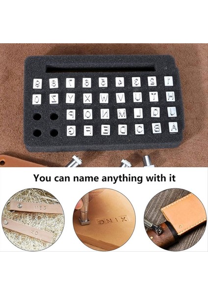 38 Adet Deri Damgalama Aletleri Deri Çalışma Için Lastik Çekiçli Alfabe Deri Damgalama Kiti (6mm) (Yurt Dışından) modelleri