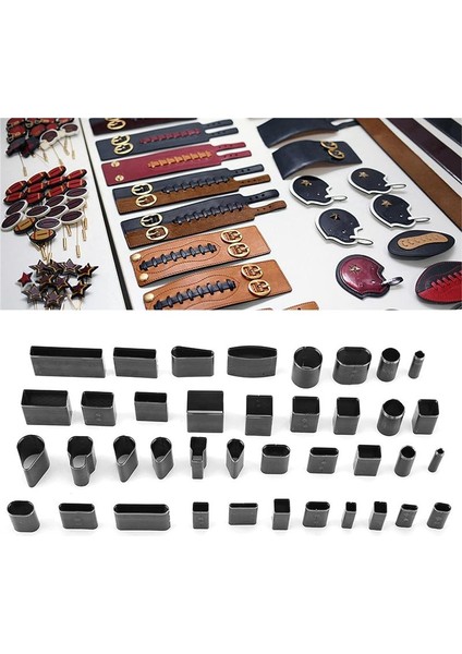 Deri Delme Aletleri 39 Parça Deri Delik Içi Boş Yumuruz Kesici Diy Aletleri Metal Kemer Plastik Kutu (Yurt Dışından) modelleri