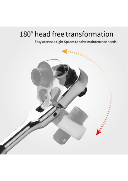 2&#39 Si Yuvarlak Tutucu Cırcır Anahtarı 1/4 Çift Uçlu 72 Diş Hızlı Anahtar Aleti Tornavida Soketi Biti (Yurt Dışından) modelleri