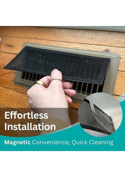Zemin Havalandırma Davlumbazları 6 Pack - 4X10INCH Manyetik Havalandırma Kayıt Filtresi - Hvac Zemin Izgaraları Için Yıkanabilir Örgü Ekran Kapakları (Yurt Dışından) fırsatları