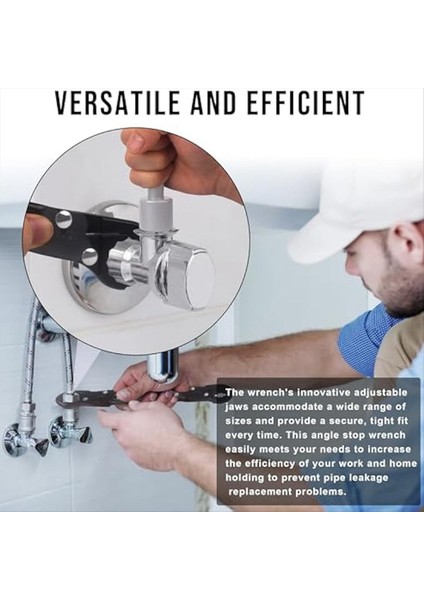 Sıhhi Tesisat Araçları Açı Durdurma Anahtarı 5/16INCH ve 5/8 Inç Tesisatçı Anahtar Araçları Sıkıştırma Halkası Takmak ve Kaldırma (Yurt Dışından) indirimleri