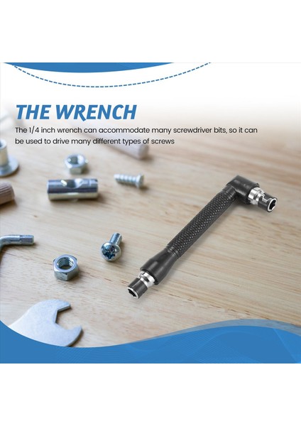 L Şekil 1/4 Inç Altı Sözleşmesi Çift Kafa 90 Derece Sağ Açılı Tornavida Bitleri (Yurt Dışından) fırsatları