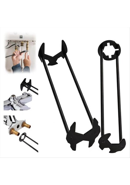 Lavabo Anahtarı Musluk Anahtarı Tesisatçının Anahtarı Universal Underzink Tesisatçının Anahtarı Küçük Alanlar Için Musluk Anahtarı 4 Pcs (Yurt Dışından) fiyatları