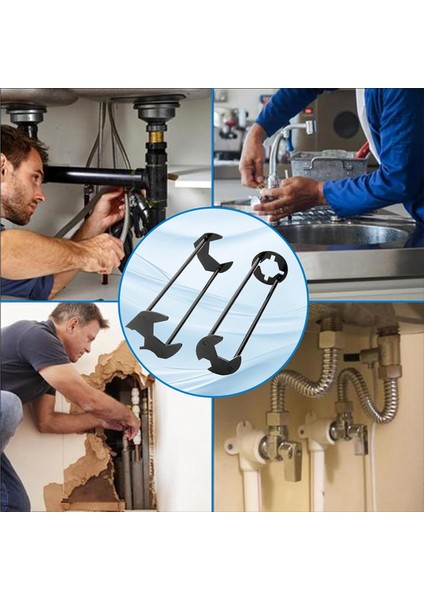Lavabo Anahtarı Musluk Anahtarı Tesisatçının Anahtarı Universal Underzink Tesisatçının Anahtarı Küçük Alanlar Için Musluk Anahtarı 4 Pcs (Yurt Dışından) indirimleri
