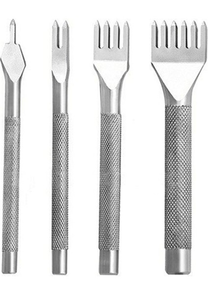 4pcs Beyaz Kaymaz Elmas Kesim Diy Deri Alet Deri Eğik Düz Kesim Elektroduat Elle Diken Elmas Kesim Deliği (5mm) (Yurt Dışından)