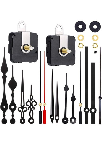 2 Adet Yüksek Uzun Şaft Saati Hareket Mekanizması 5 Farklı Elle Dıy Saat Onarım Parçaları Değiştirme (Yurt Dışından)