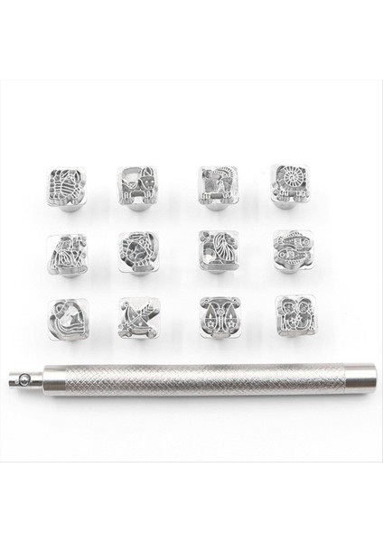 On Iki Takımyıldız Baskılı Deri Deri Baskılı Takımyıldızı Deri Oyma Deseni El Yapımı Diy Yumruk Alet Seti (Yurt Dışından) fiyatları