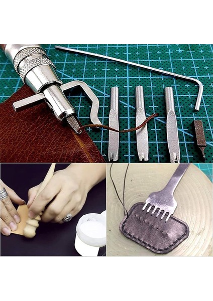 Deri Zanaat Alet Seti Deri Kenarlar Cila Deri Yineleme El Dikiş Için Yumruklama Deri Kenarları Kemerler Için Parlatma (Yurt Dışından) indirimleri