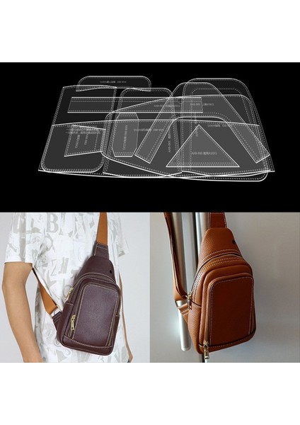 Sling Çantası Akrilik Şablon Deri Desen Akrilik Deri Şablonlar Kapasite Crossbody Sırt Çantası AAB-863 (Yurt Dışından) fiyatları