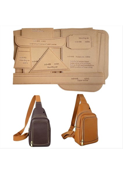 Sling Çantası Akrilik Şablon Deri Desen Akrilik Deri Şablonlar Kapasite Crossbody Sırt Çantası AAB-863 (Yurt Dışından) modelleri