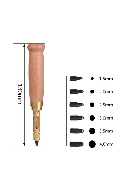 2x 6 Uç Boyutları 1 5mm 2mm 2 5mm 3mm 3 5mm 4mm Vidalı Delik Yumruk/otomatik Deri Alet Kitap Matkap Zanaat Kiti (Yurt Dışından) indirimleri