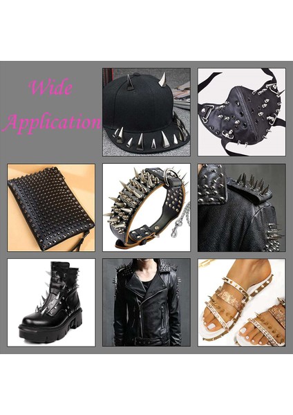 140 Set Gümüş Karışık Şekla Başikler ve Çıtçıtlar Koni Croc Spikes Giyim Ayakkabıları Için Deri Perçin Kiti Kemerler Dıy (Yurt Dışından) indirimleri