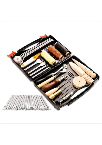 Deri Çalışma Kiti Deri Dikiş Aksesuarları Dikiş Yumruklama Kesme Oyma Dikiş Yumruk Kesme Için (Yurt Dışından)