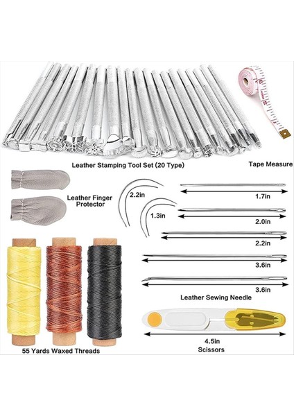 Deri Çalışma Kiti Deri Dikiş Aksesuarları Dikiş Yumruklama Kesme Oyma Dikiş Yumruk Kesme Için (Yurt Dışından) fırsatları