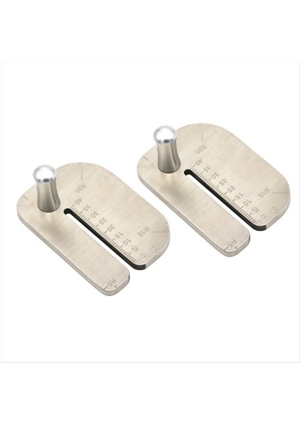 2pcs Paslanmaz Çelik Deri Çekme Tahtası Pratik Kesme Cetveli Alet Deri Kesim Delirici Demir Yardımcı Aksesuarlar (Yurt Dışından)