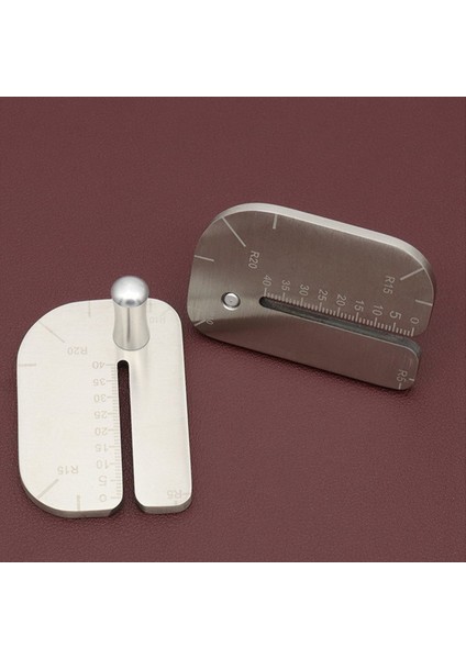 2pcs Paslanmaz Çelik Deri Çekme Tahtası Pratik Kesme Cetveli Alet Deri Kesim Delirici Demir Yardımcı Aksesuarlar (Yurt Dışından) indirimleri